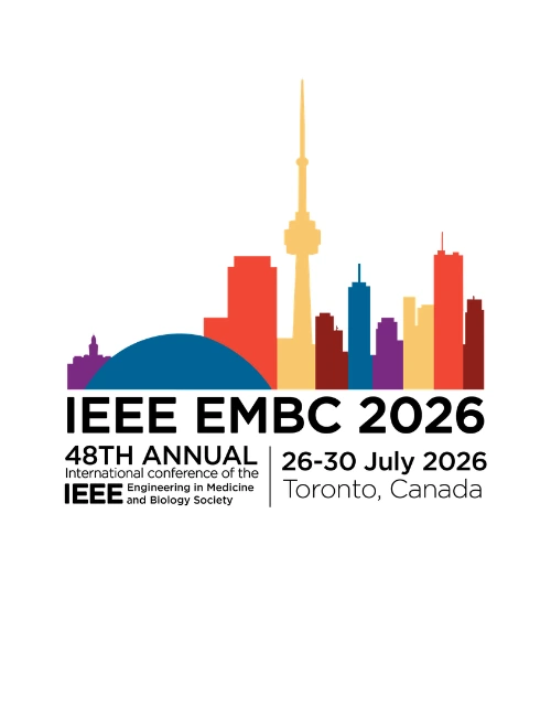 IEEE EMBC 2026 banner announcing the 48th Annual IEEE conference on Engineering in Medicine and Biology, July 26–30, 2026, Toronto, Canada with a colorful skyline graphic.